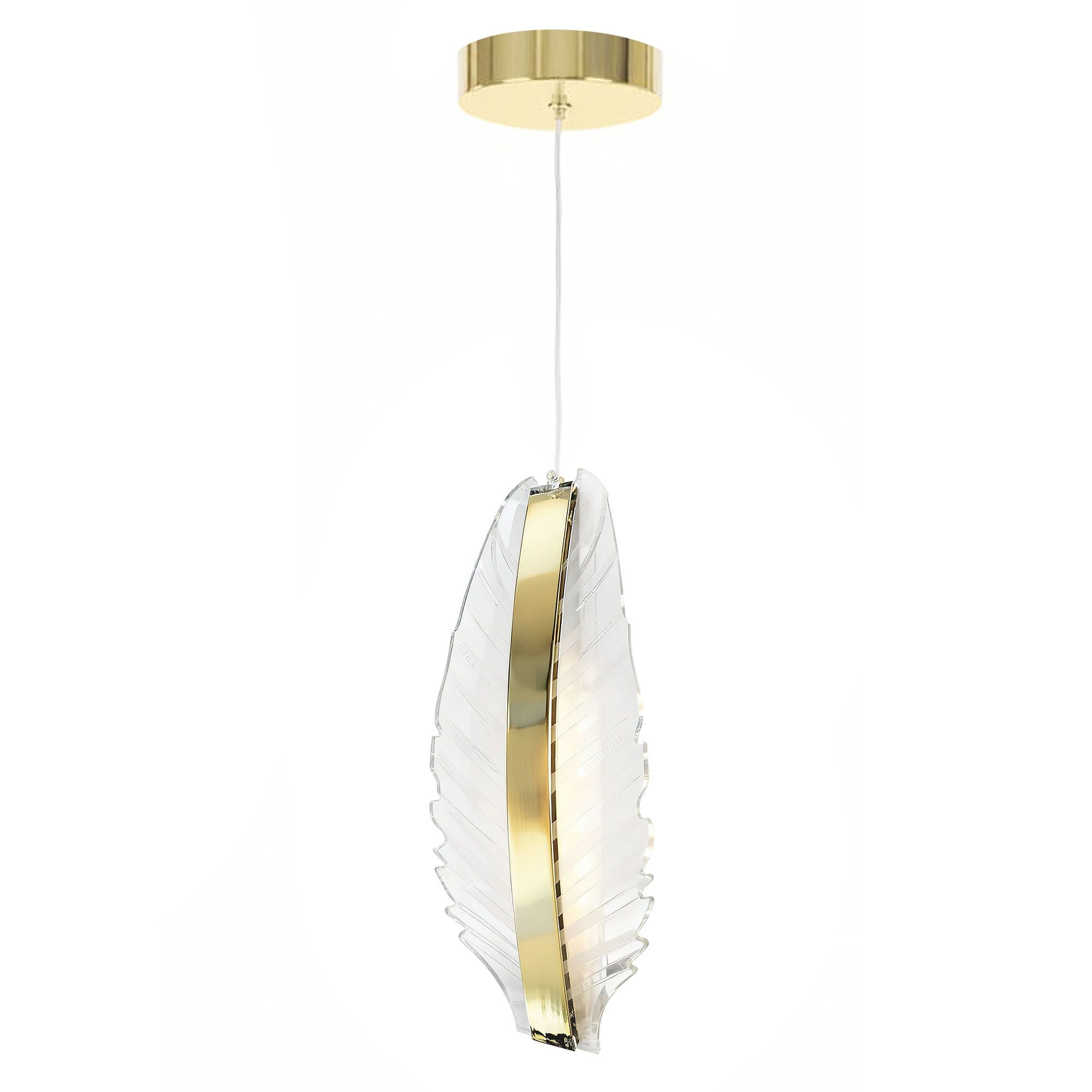 Lampa Sufitowa Wisząca Toolight G141-Cp Złoty Led