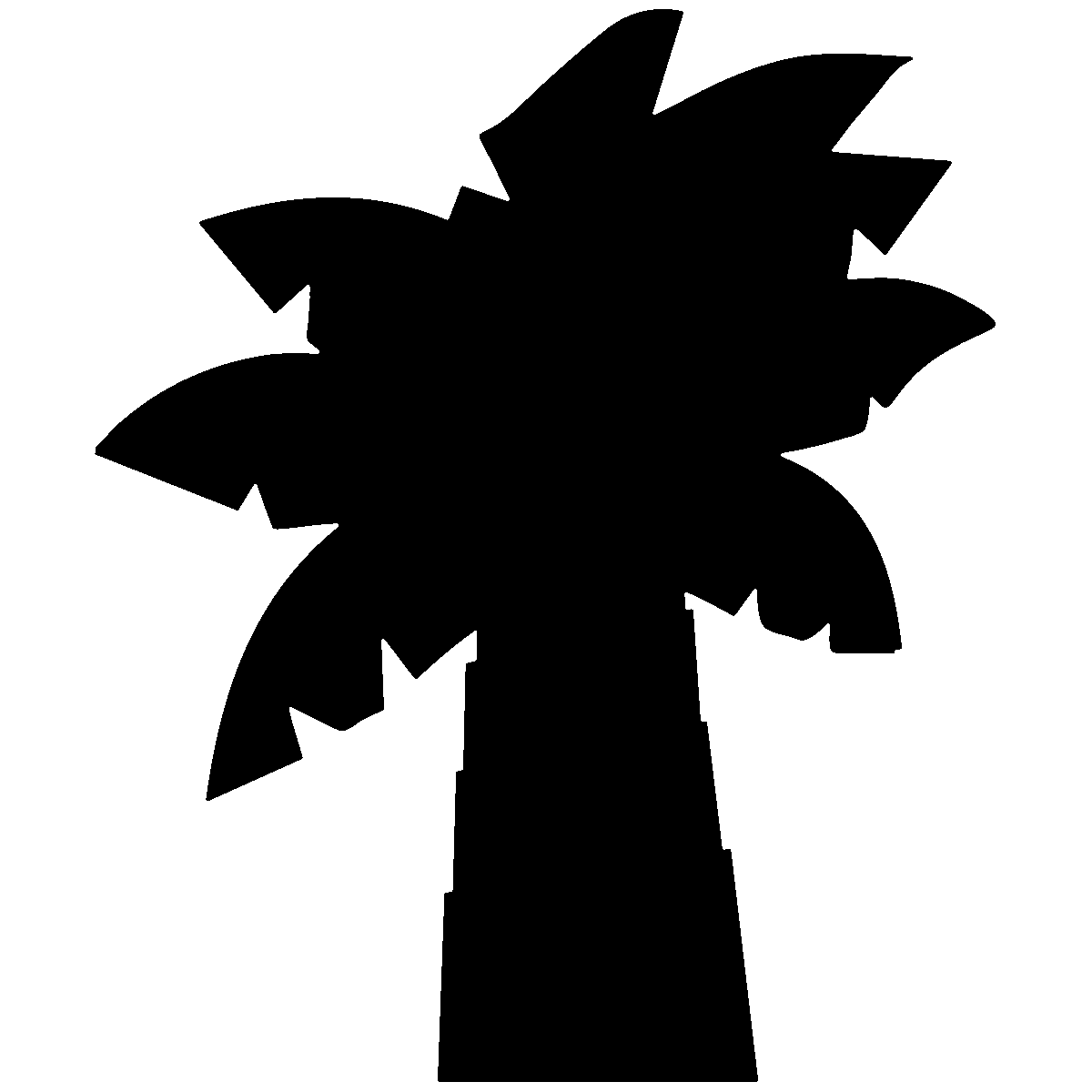 Adesivo lavagna palma + 4 gessi liquidi - Sticker adesivo - adesivi murali - 115x95cm - 2