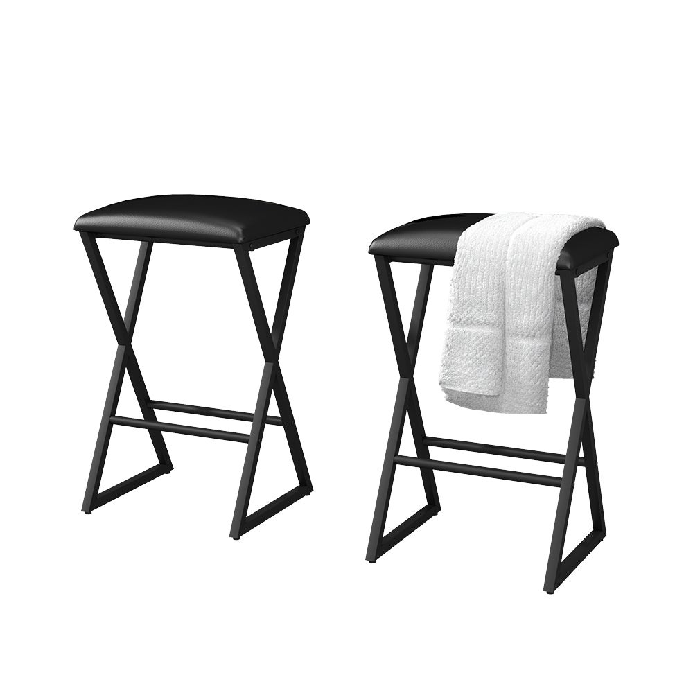 Vicco Stołek barowy zestaw 2 Vault, Czarny, 40 x 64 cm 2 części - 7