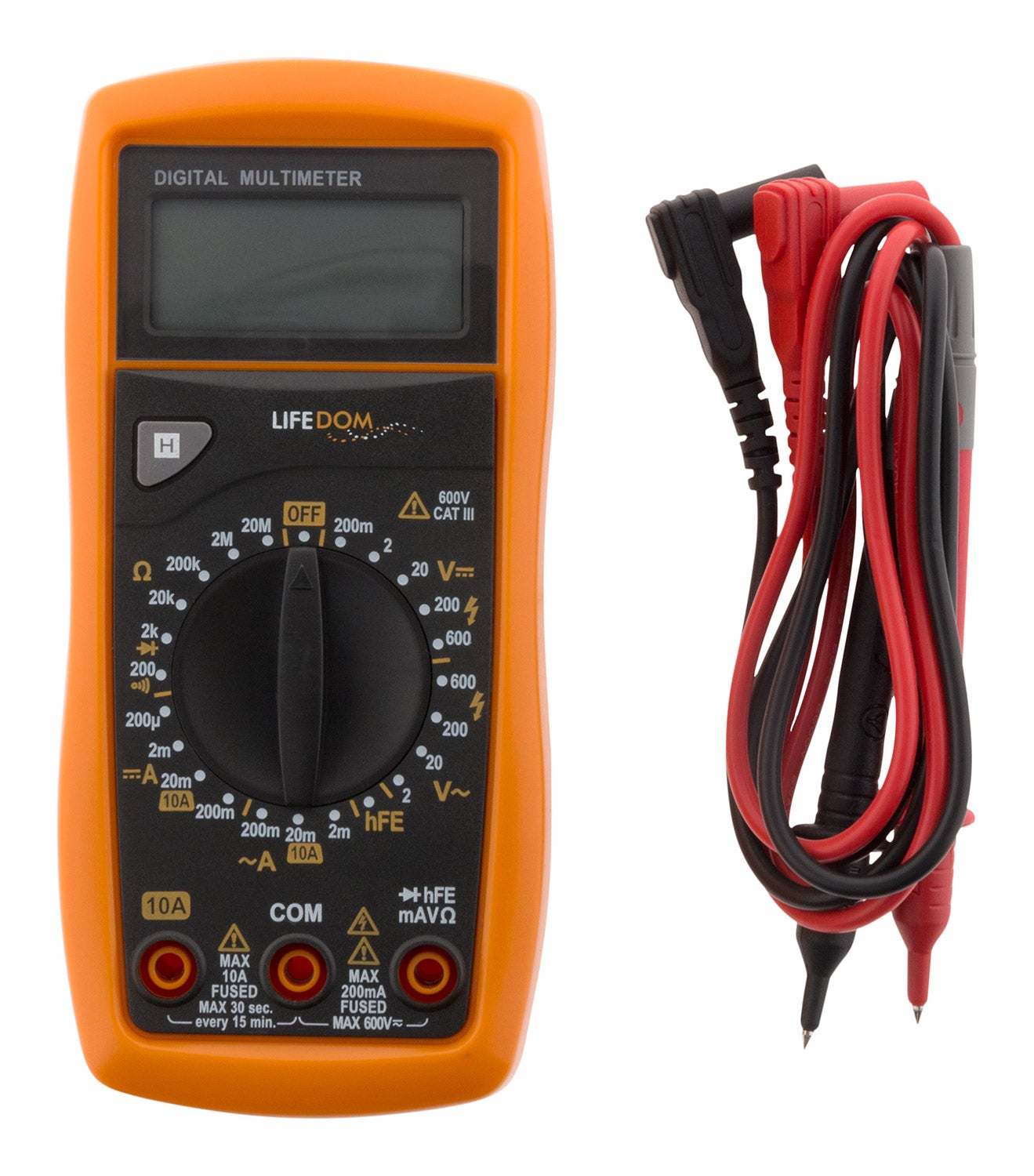 Multimètre antichoc 17 calibres HQ - Zenitech - 2