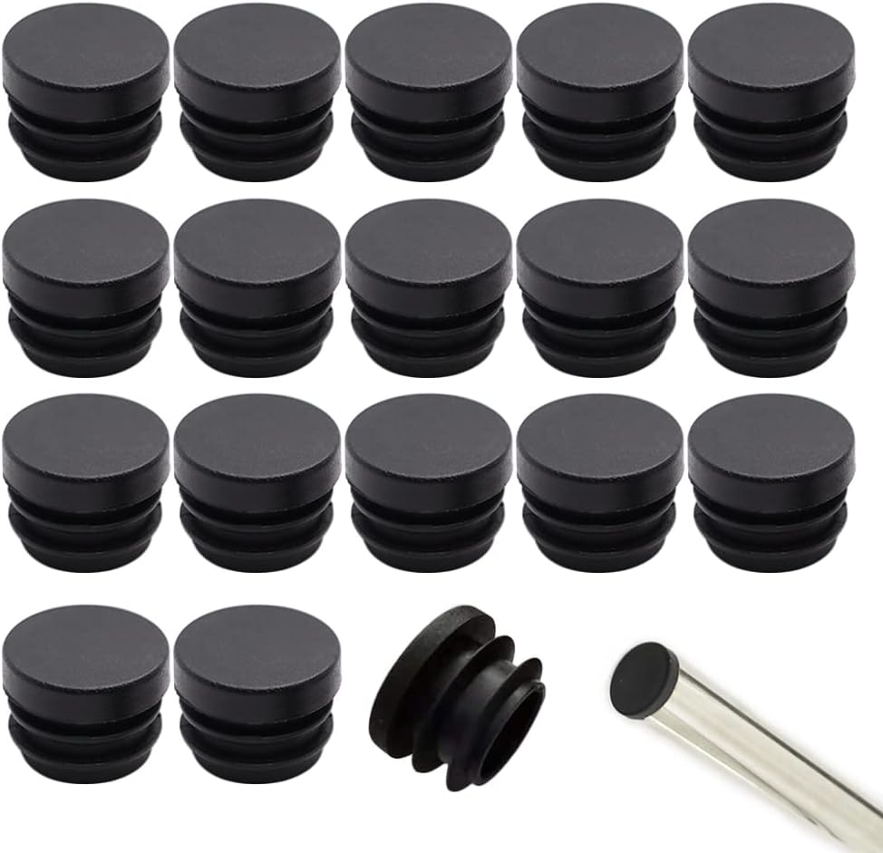 Zaślepki do krzeseł 16mm 32 sztuki Plastikowe okrągłe zaślepki do rur krzeseł Zaślepki na nogi krzeseł
