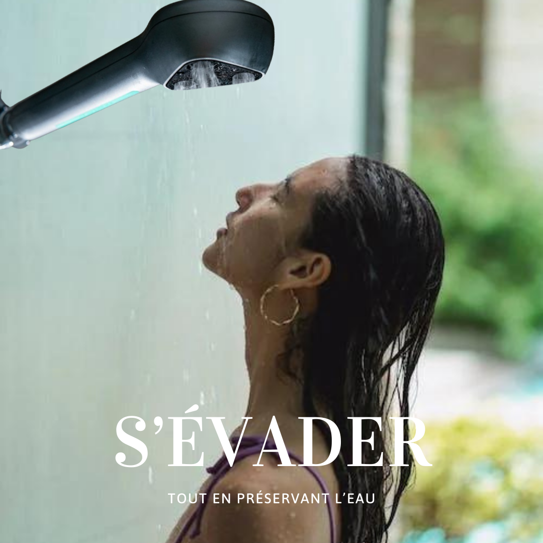Pommeau de douche Économique Noir - GJOSA - Economie d'Eau - 6