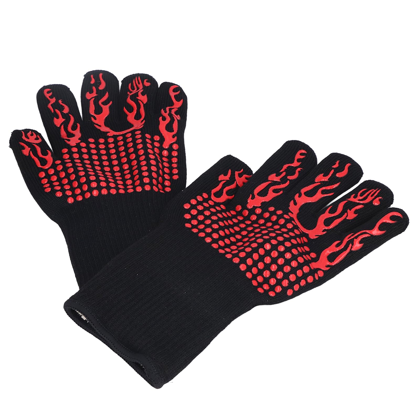Gants isolants lavables et ignifuges résistants à la chaleur de 800 ℃ pour barbecue, grillades, cheminée - 5