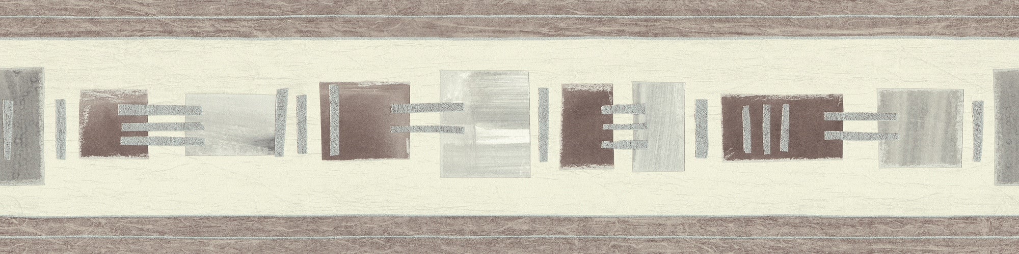 Cenefa geométrica estilo retro cenefa con cuadrados y rectángulos grises y marrones cenefa beige con relieve para sala de estar, dormitorio
