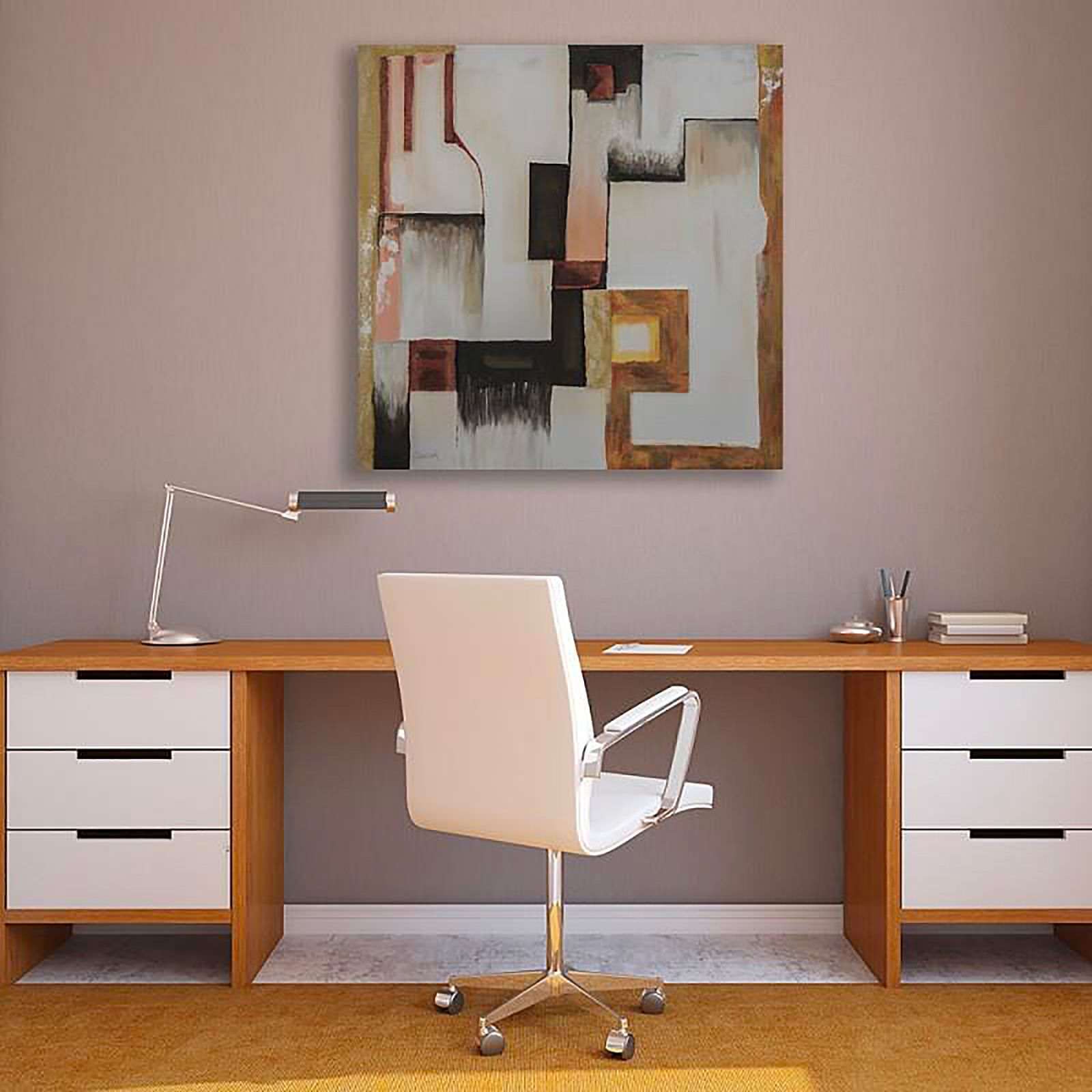 Tableau bois Zone - 100 x 100 cm - 3