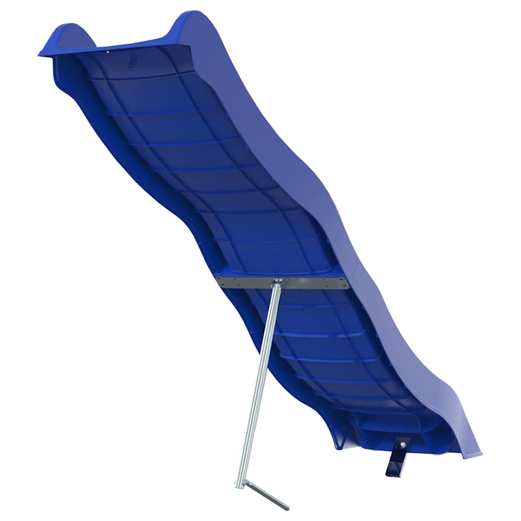 Escorrega de brincar 210x40 cm polipropileno azul vidaXL - 6