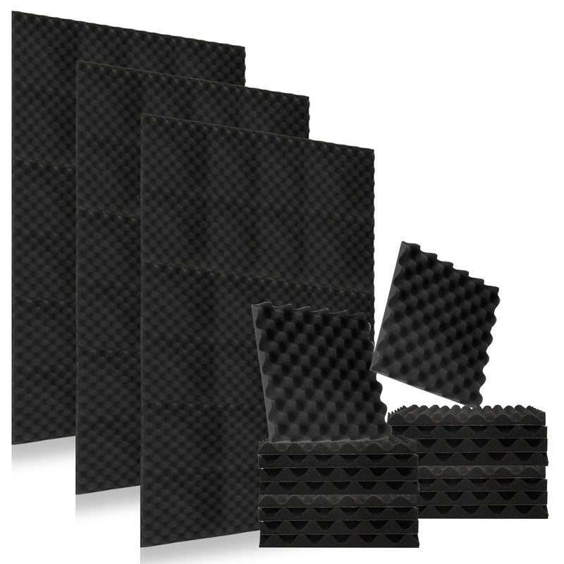 Pannelli Fonoassorbenti Set Di 24 Con Nastro, Pannelli Insonorizzanti