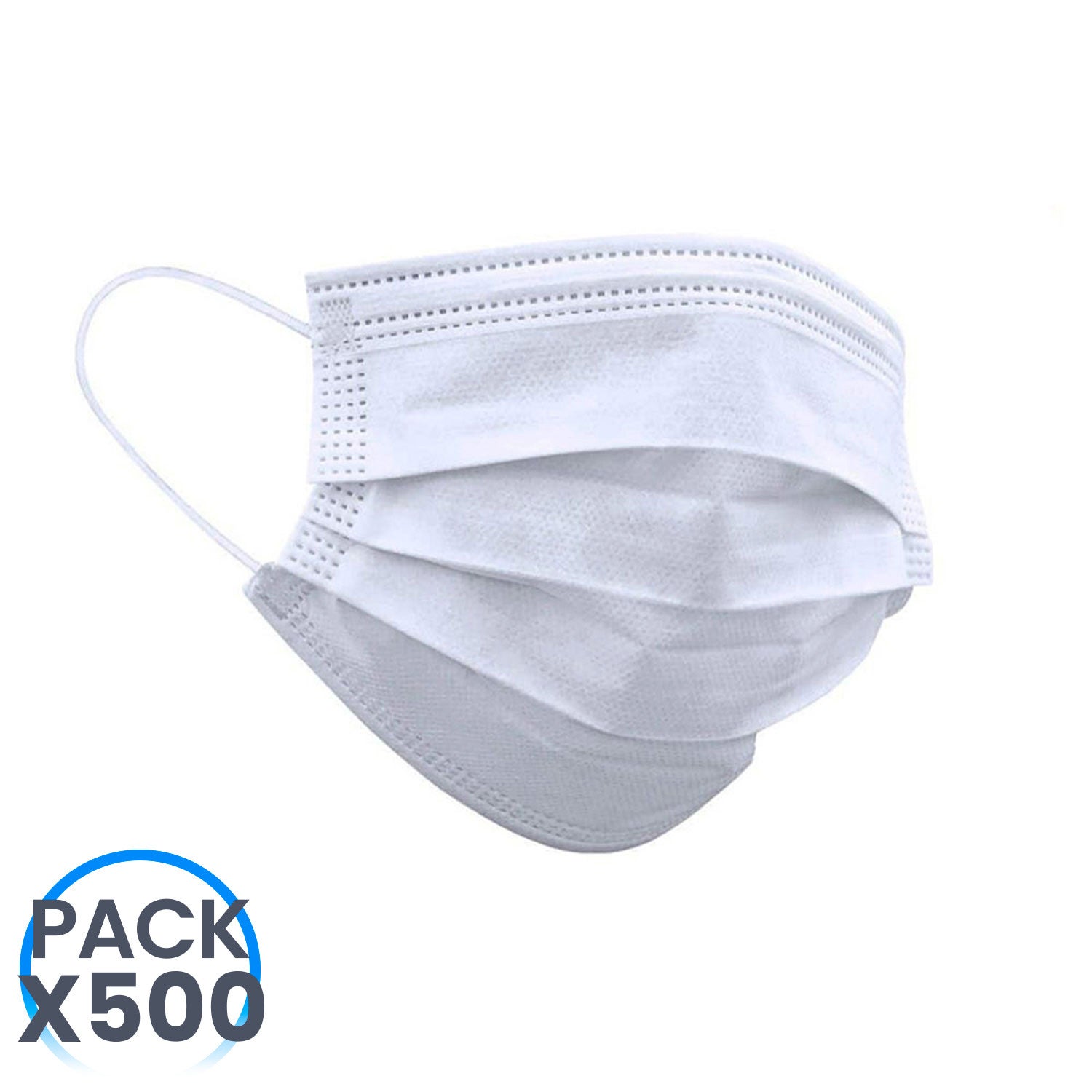 Boîte De 500 Masques Lavables Hanes – Coton Tissu – Blanc – Neuf – Origine Vietnam