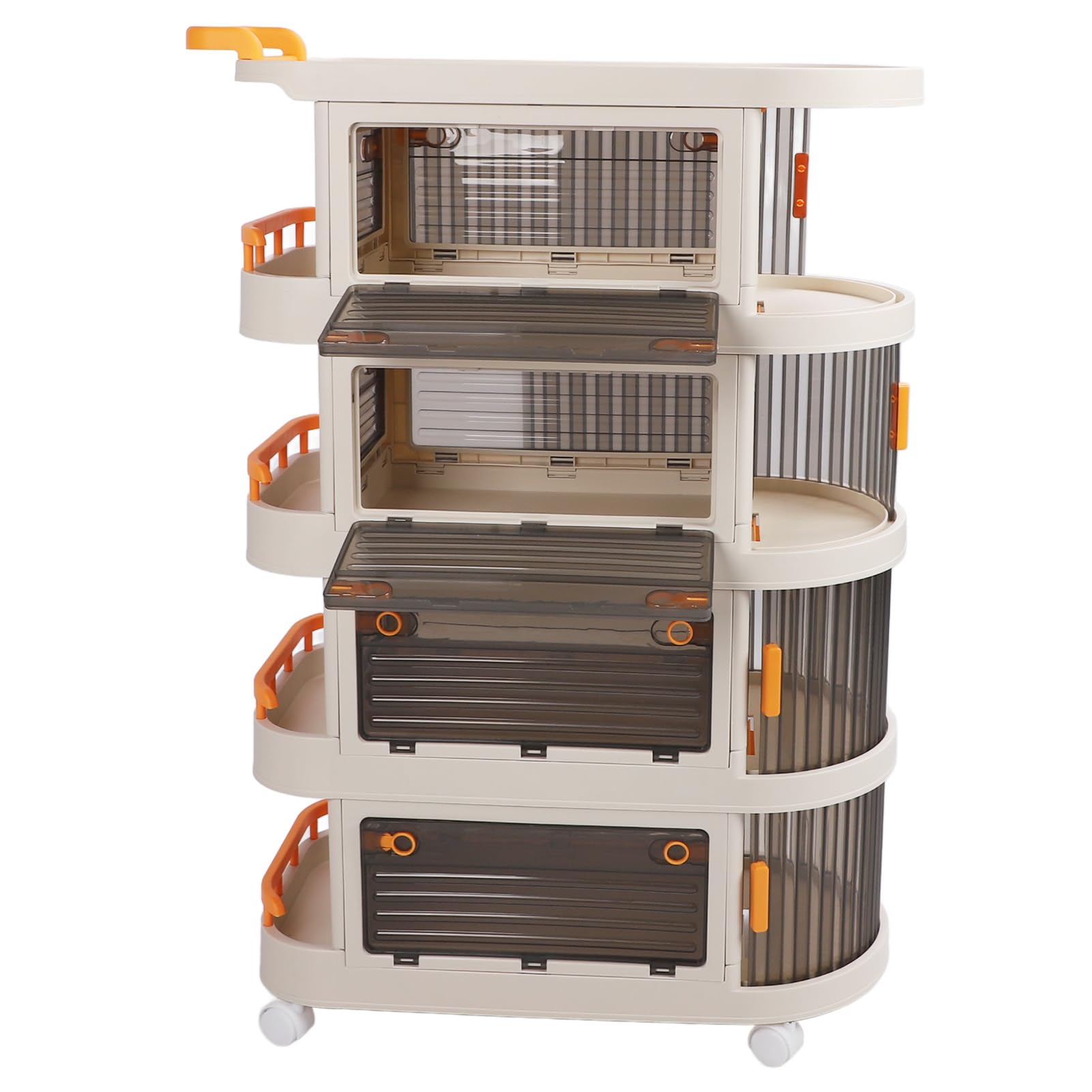 VEVOR Chariot Utilitaire Roulant à 3 Niveaux Avec Tiroir, Chariot De Cuisine Avec Roues Verrouillables Vevor Ensemble De 4 Fxnu4550