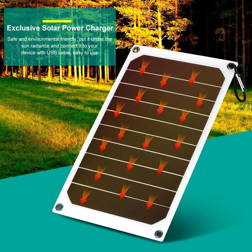 Panneau Solaire Portable 10W 5V – Chargeur USB Étanche IP64, Idéal pour Téléphone Portable et Power Bank en Extérieur - 2