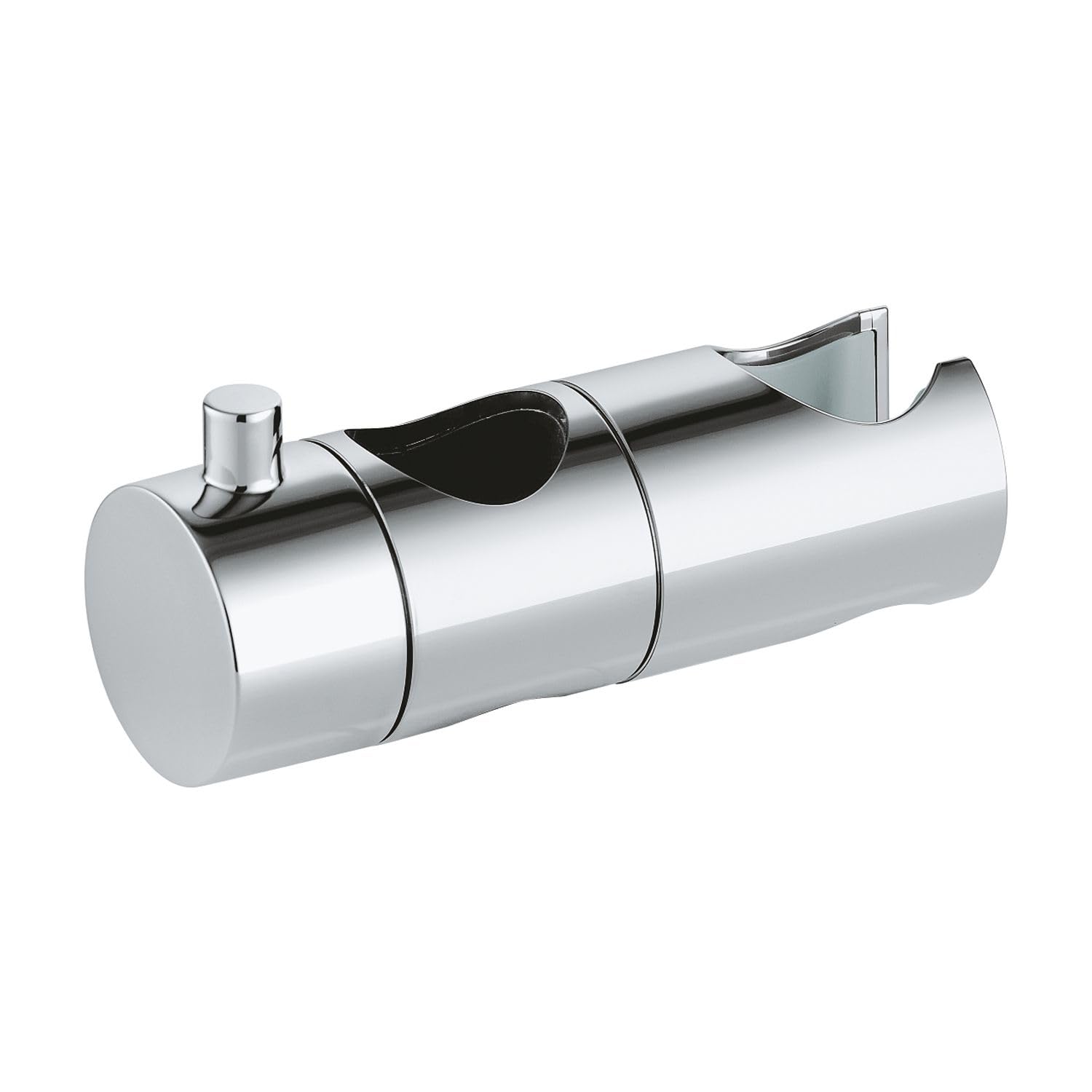 Glisor Gohe Grohe 48177000, 84 mm, 24.7 mm, universal, suport dus reglabil, pe perete, abs, metal, Crom