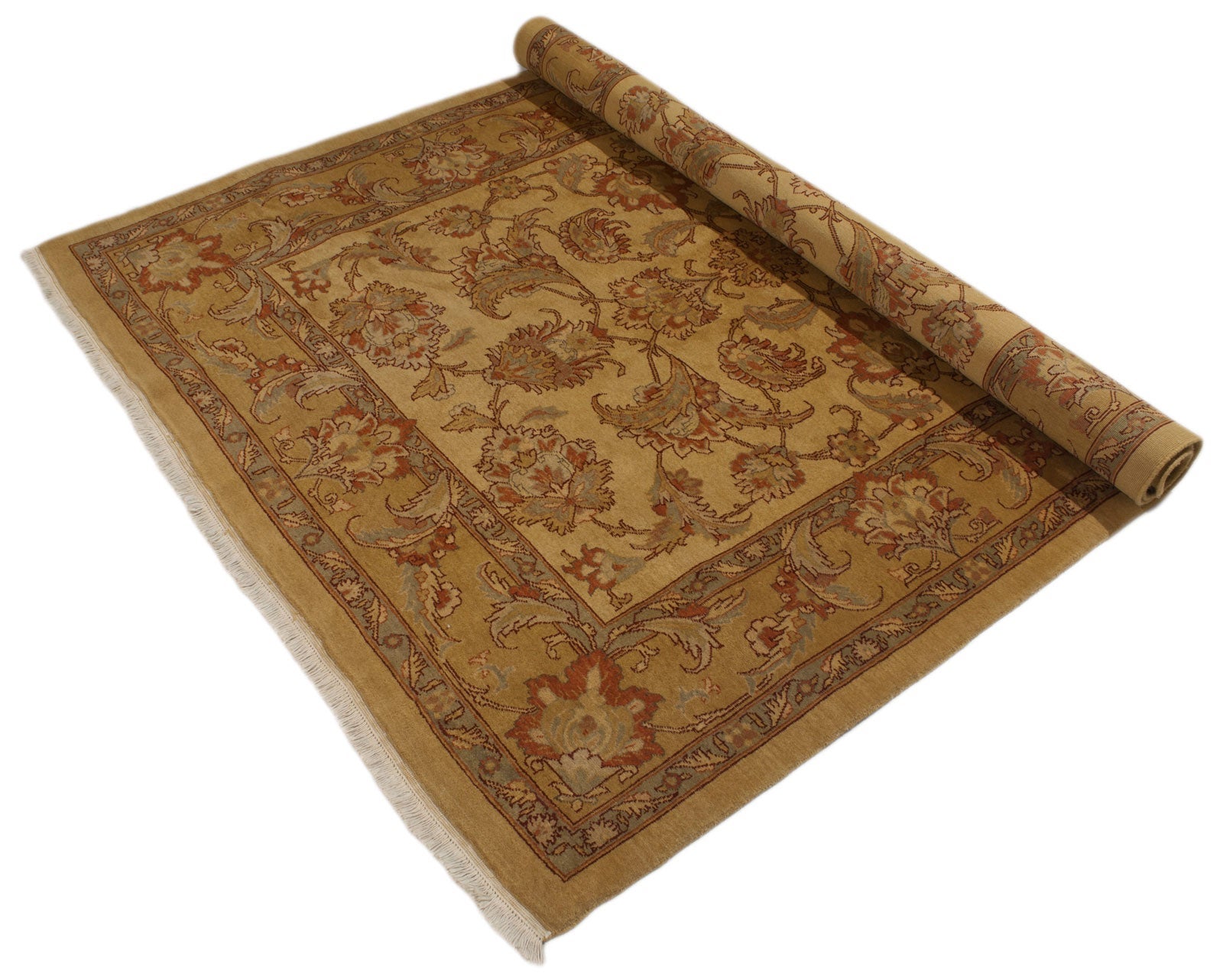 Alfombra oriental hecha a mano original, medida: 203x157 cm con certificado de autenticidad