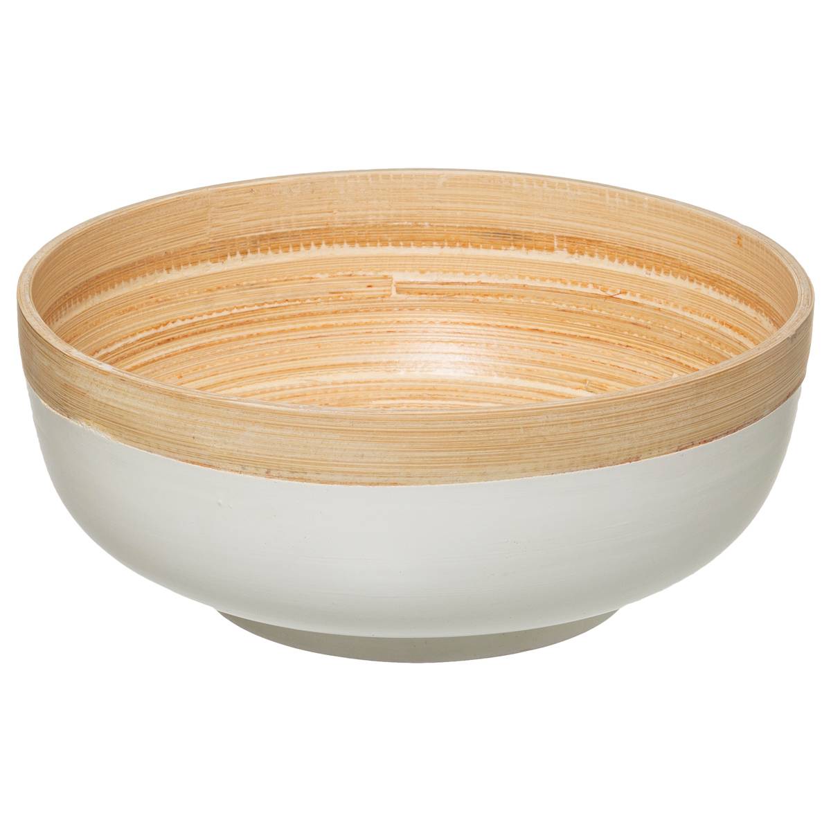 Miska Modern Color biała bambusowa | śr.20 cm