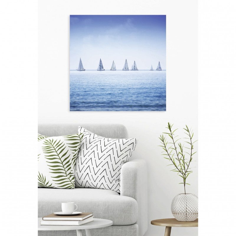 Tableau verre acrylique Regate 90 x 90 cm - Décoration murale photo pour la maison - 3