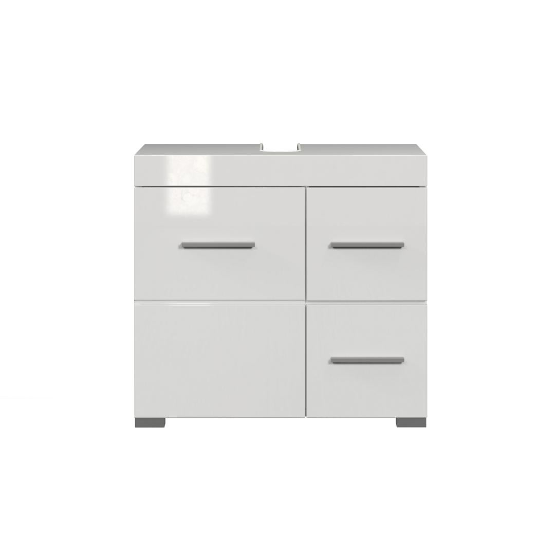 AmandaMandoBea szafka pod umywalkę biały wysoki połysk, biały.