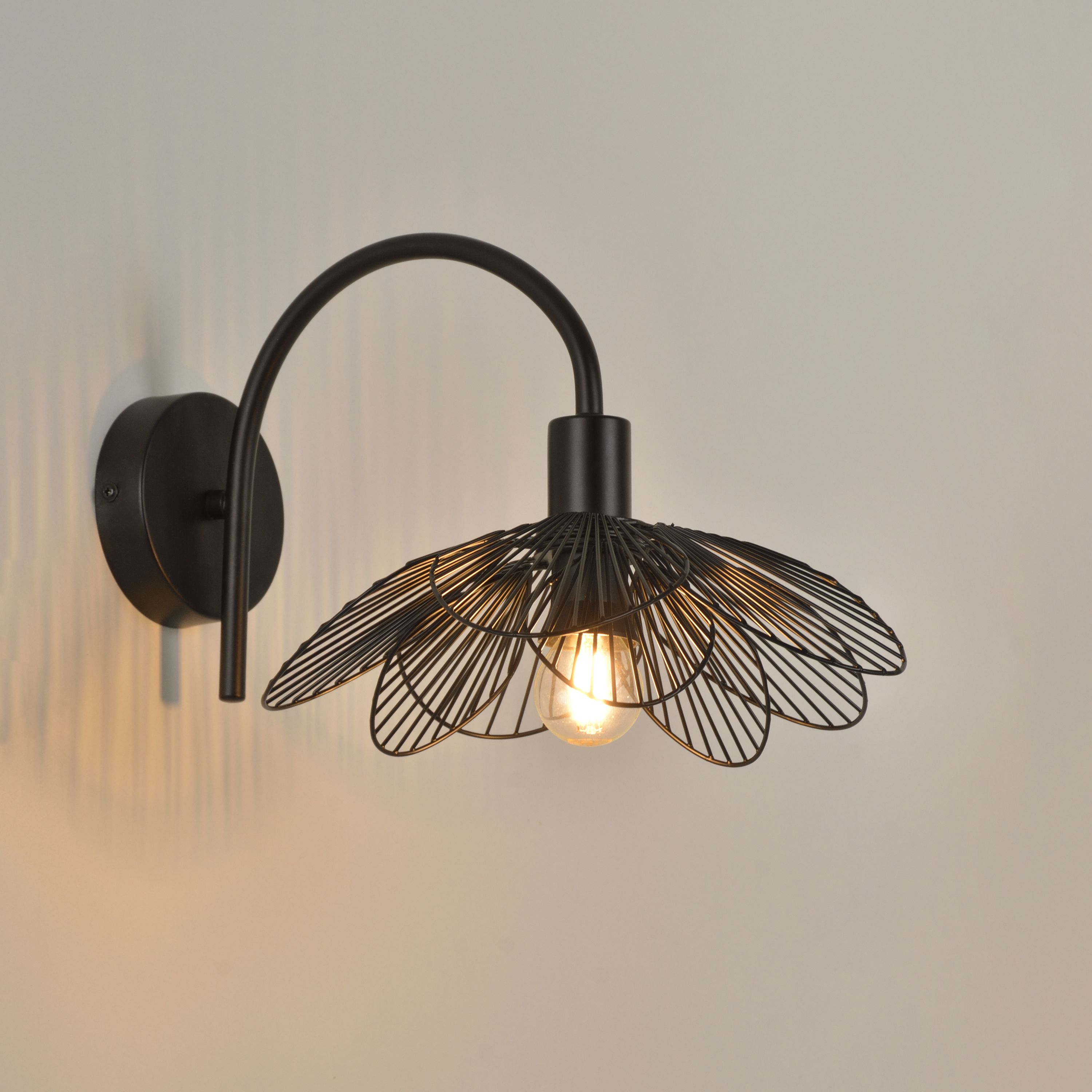 Lampa ścienna BAMAKO - 1 x E14 - Żelazo - INSPIRE
