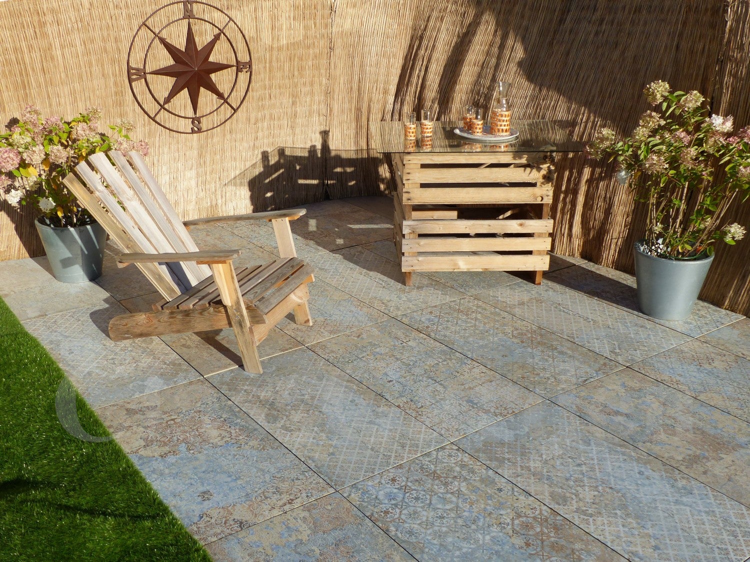 SWANEW Bordo da giardino in legno di pino naturale 200x20x1,5 cm
