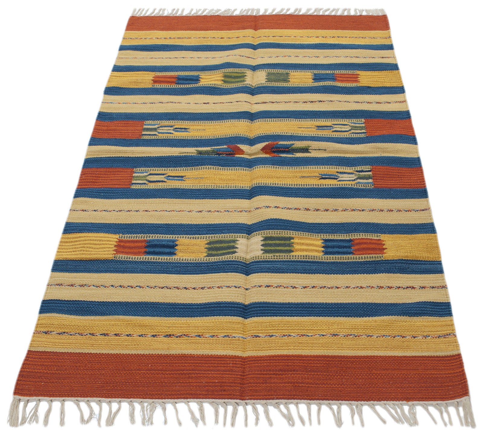 RĘCZNIE WYKONANY KILIM BAWEŁNIANY Milan 60x40 CM