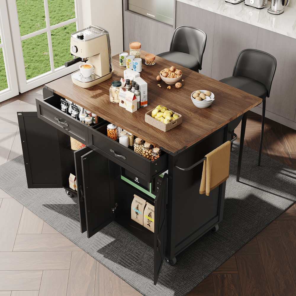 lot-de-cuisine-multifonction-avec-tablette-extensible-chariot-noir-4