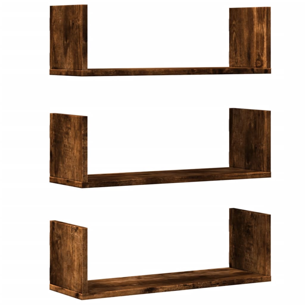 HNVNER Étagère Murale Lot de 2, Etagere Rangement en Or Brossé Etageres
