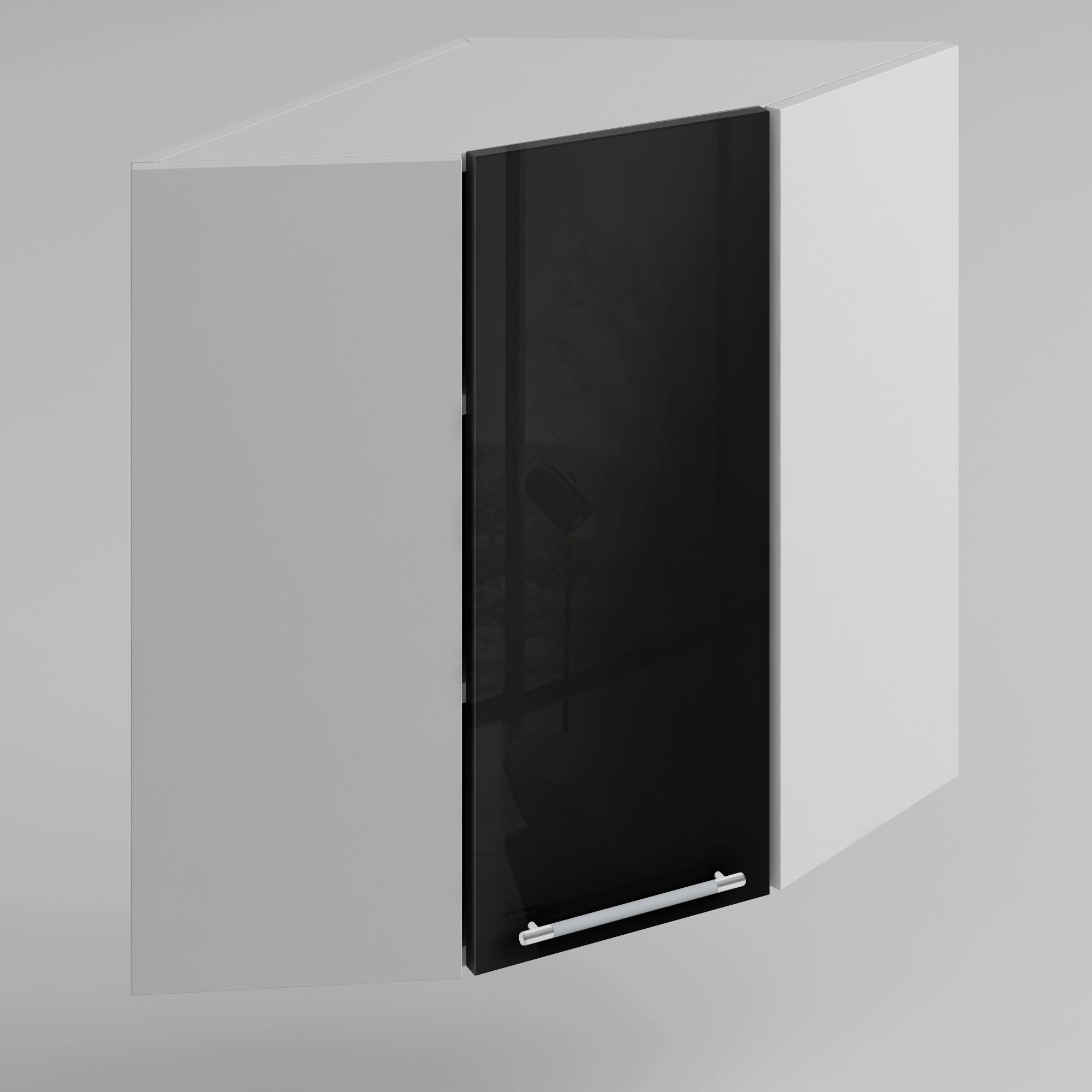 BELINI Meuble Haut Cuisine SG40, Mural, 1 Porte, Taille: 29,6 X 40 X 58 Cm Noir Tres Brillant 94046766