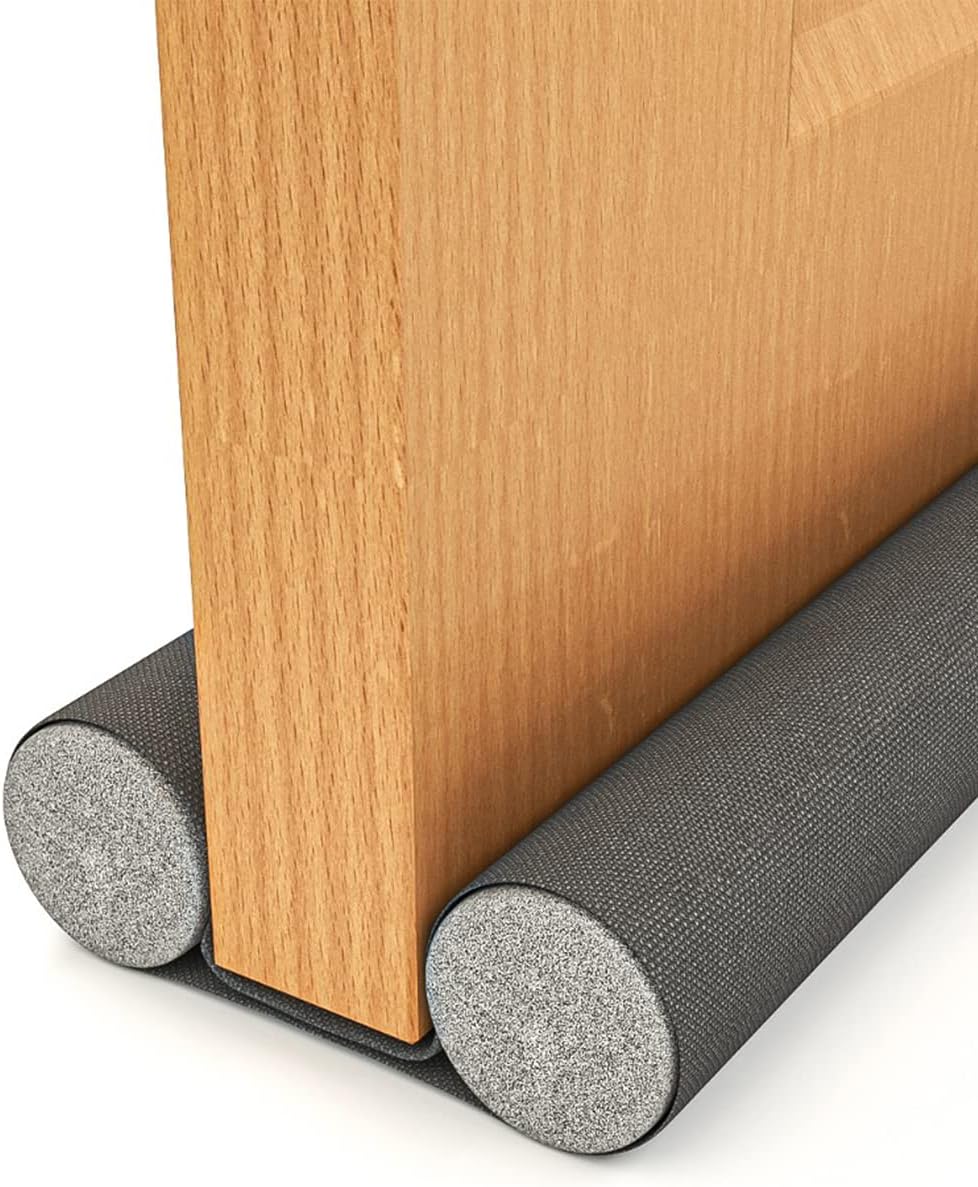 Boudin De Porte 93 Cm - Double, Isolant Phonique Et Thermique, Anti-Courant D'Air, Coupe-Froid