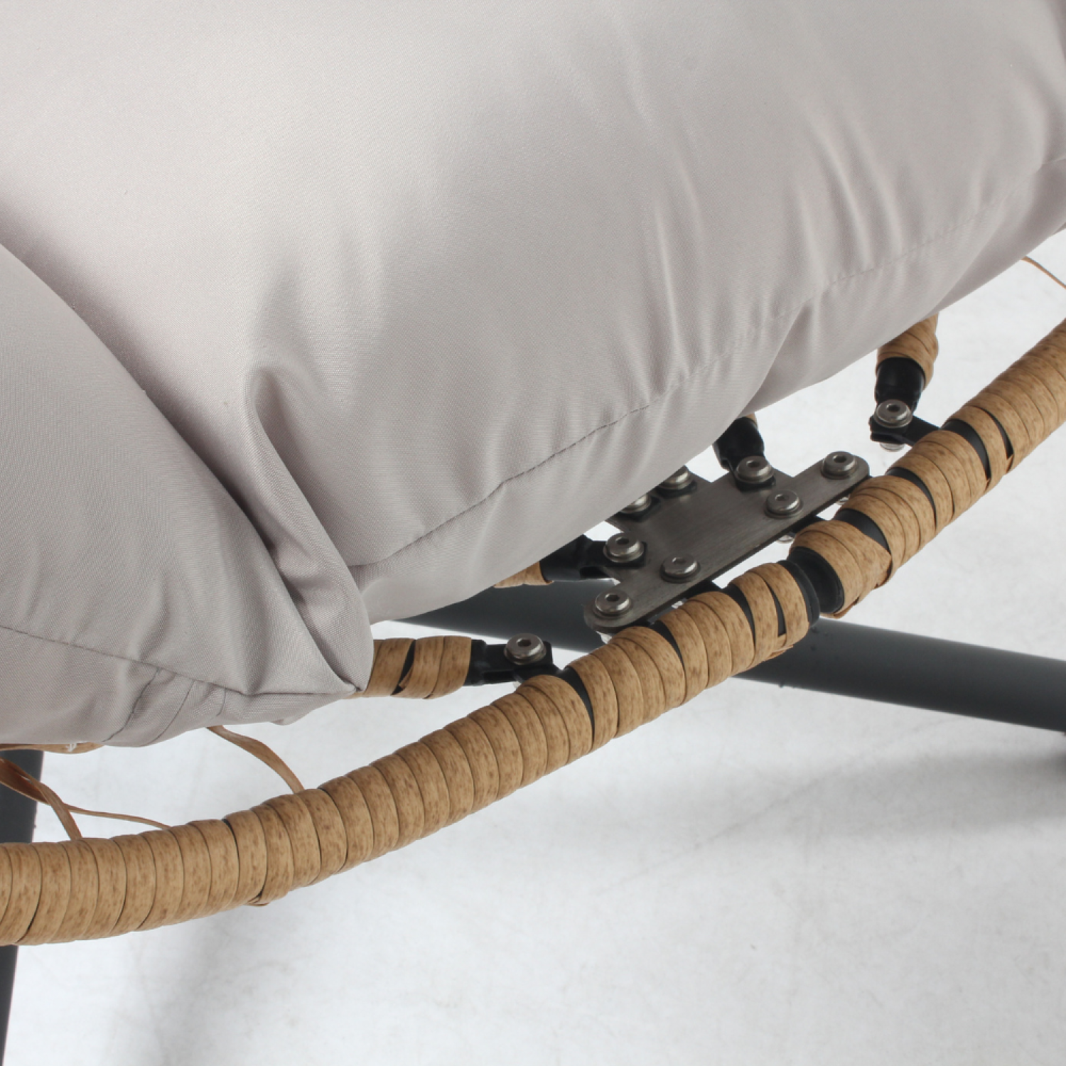 CUZCO Poltrona suspensa com efeito rattan - 6