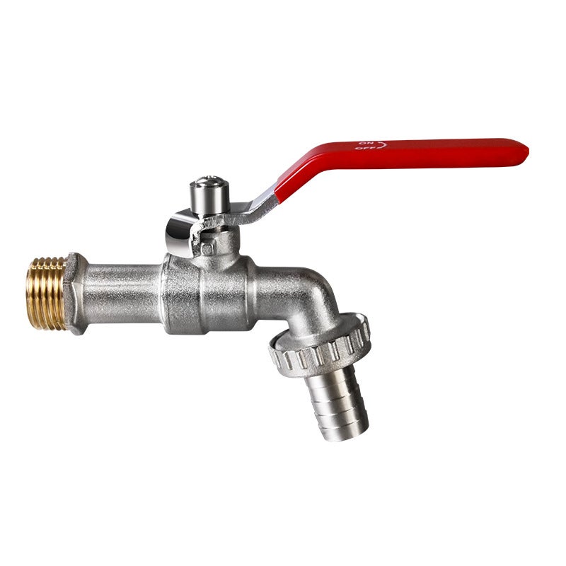 1/2" kran ogrodowy zewnętrzny - mrozoodporny do -20°C, odporny na wysoką temperaturę do 120°C, nierdzewny, zawór kulowy, mosiądz