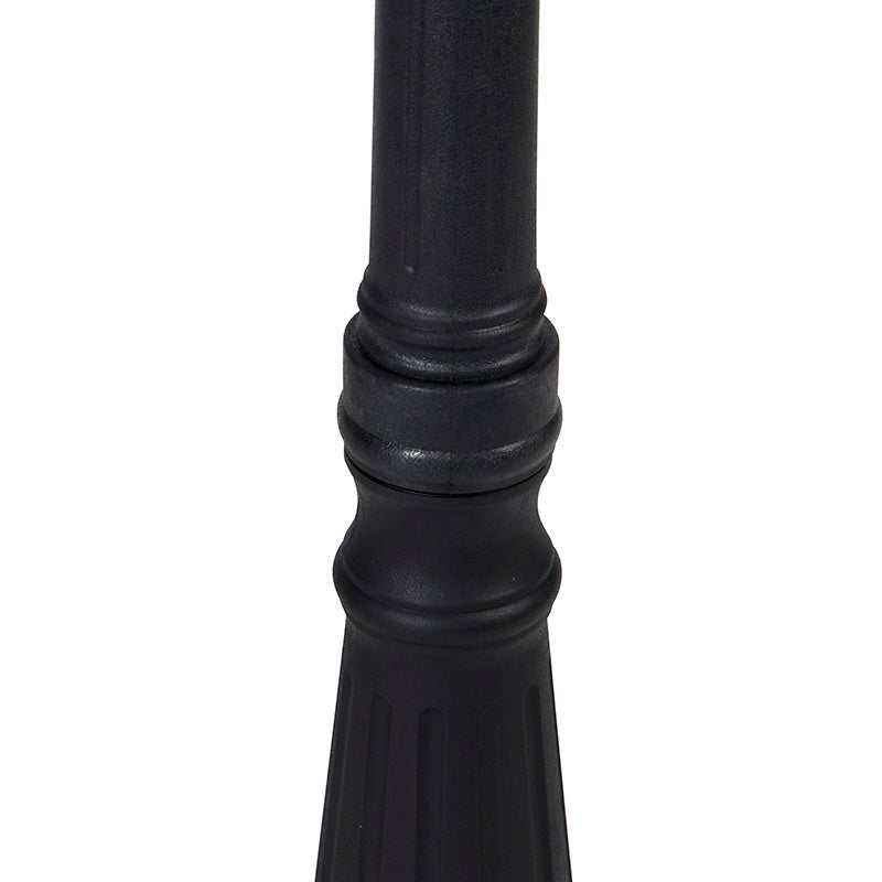 Qazqa classic-antique lanterne extérieure pour jardin - New Haven - noir, max. 15w, e27, 216.5cm, IP44, à 3 lumières - 8