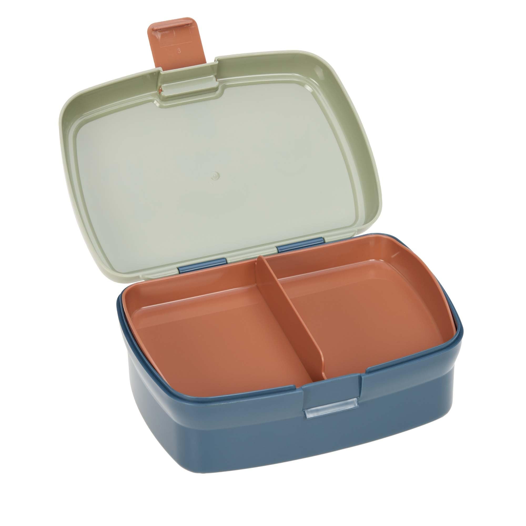 LÄSSIG Scatola per il pranzo per bambini Scatola per la colazione Scatola per il pane con divisorio rimovibile/Lunchbox Happy Prints - 3