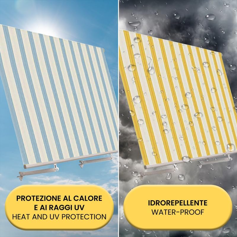 Tessuto di Ricambio Tempotest Parà - Telo per Tenda da Sole, Bracci Estensibili, a Caduta e Giardino - Idrorepellente, UV Resistente - 3