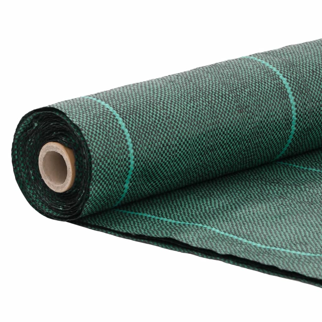 Toile de paillage anti-mauvaises herbes PP 2x100 m verte perméable UV pour jardin allée gravier gazon synthétique - 8