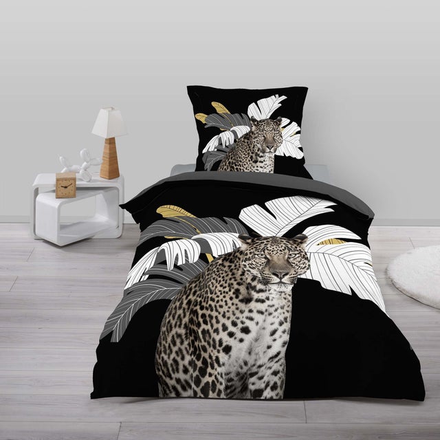 Parure de couette enfant 140 x 200 cm imprimé 42 fils Rexa