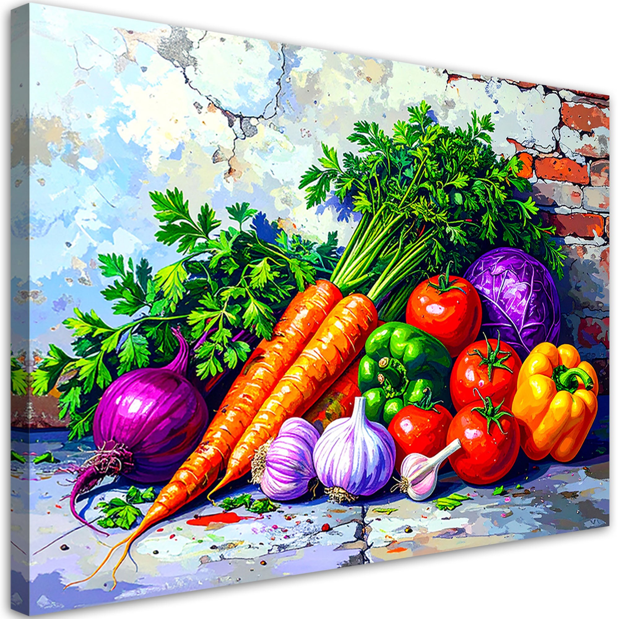 Obraz do kuchni jadalni, Kolorowe Warzywa Rośliny 90x60