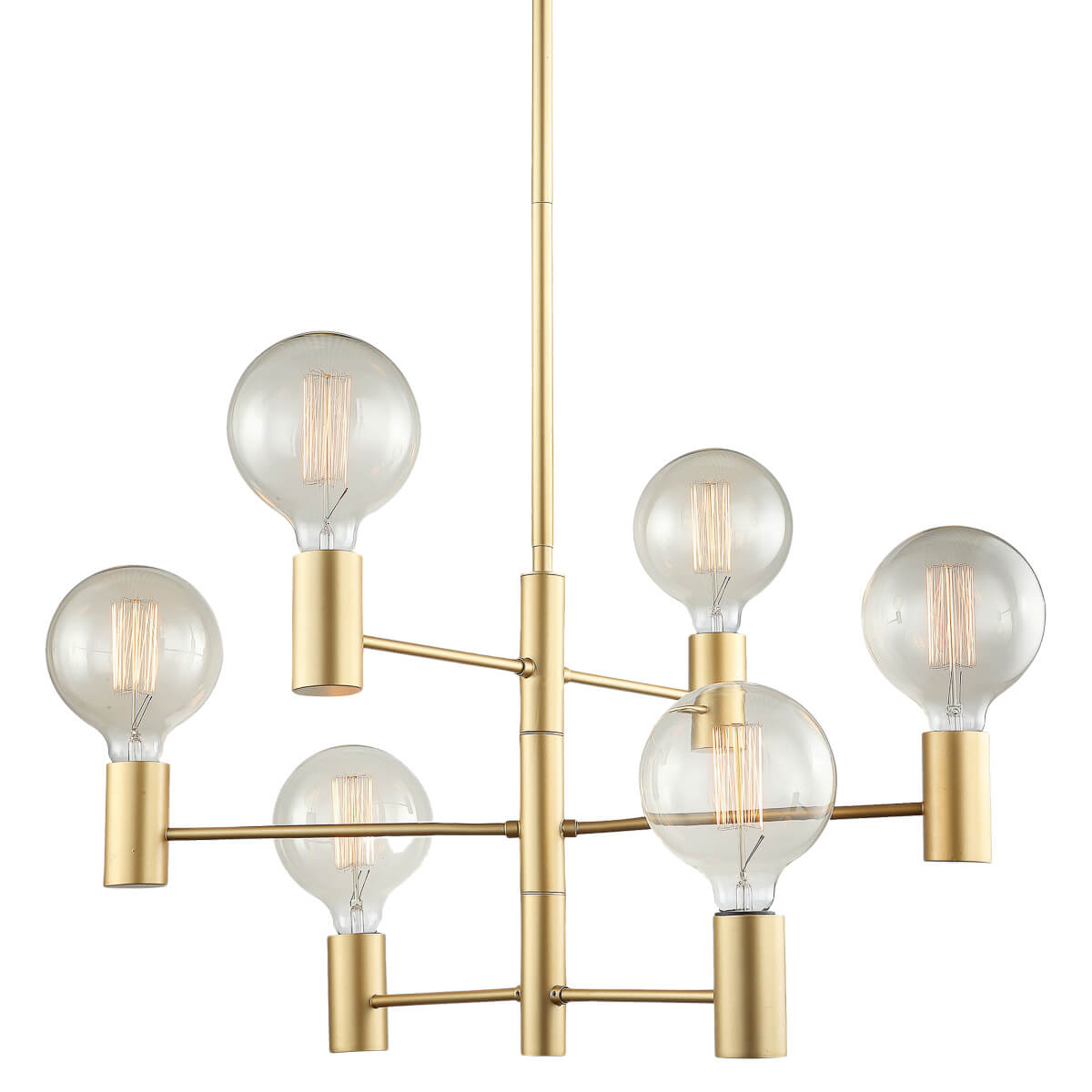 Lampa wisząca Veva złota 6xE27x40W nowoczesny wym: 100 x 62 x 62 cm metal Italux - 3