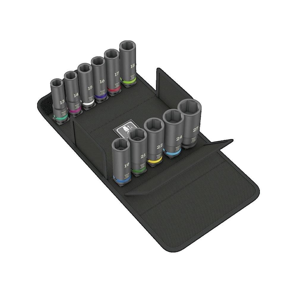 Zestaw nasadek Wera 8790 C Impaktor 11 sztuk stal chromowo-molibdenowa czarny mat