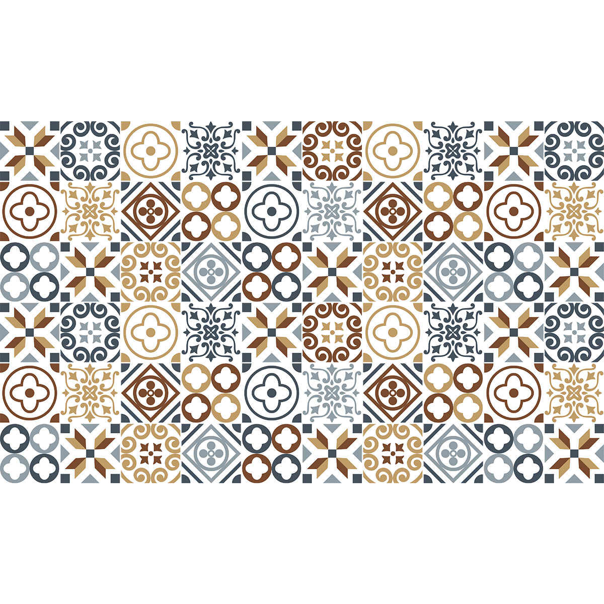 Stickers décoration Meuble - Sticker adhésif Cuisine Salon - 60 STICKERS CARRELAGES MEUBLE LIONEL - 60stickers10x10cm - 2