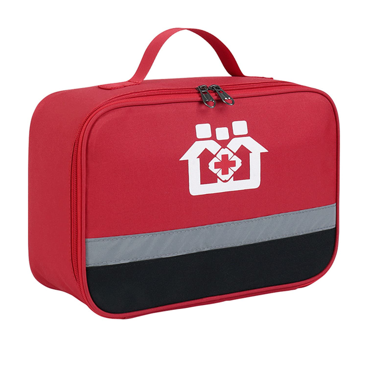 Trousse De Premiers Secours Vide MagiDeal - Pochette Organisatrice Médicale Portable, 40x23x18 Cm - Gris