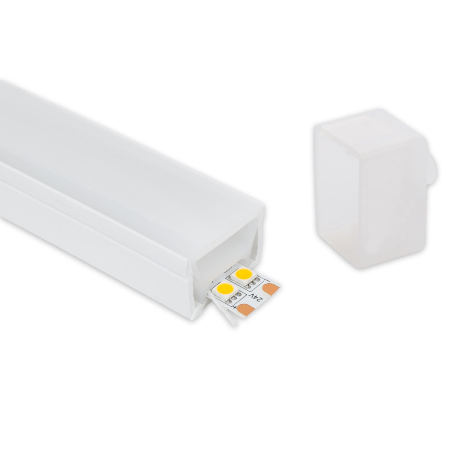 30 Clip a Tenuta Stagna per Strisce LED di Montaggio - Adatte per LED in Silicone da 5 mm a 6 mm - Incluse Viti, Traslucide
