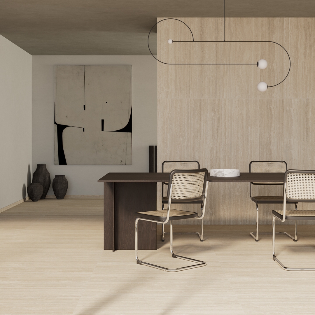 Roma Vein Classico - Travertino - Piastrelle 60x60 cm 10 mm - MTR 5000 60x60 MATT R10 10 mm - 5