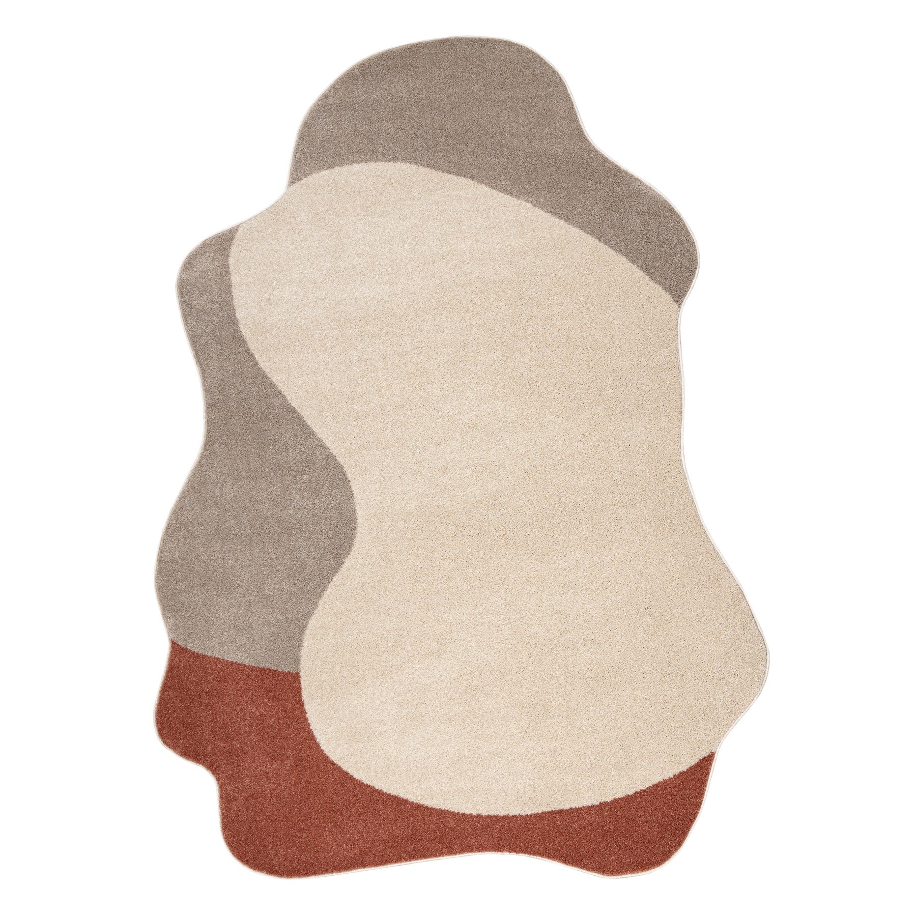 Dywan FUSION 5710 krem / terakota Shape - Abstrakcja, nowoczesny, abstrakcyjny, nieregularny 160x220 cm