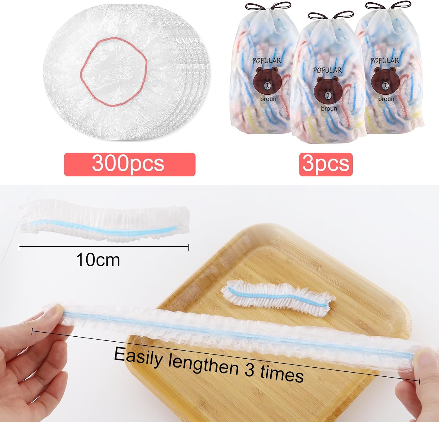 SilverChry Sacs De Conservation Frais, 200 Pièces Film Étirable