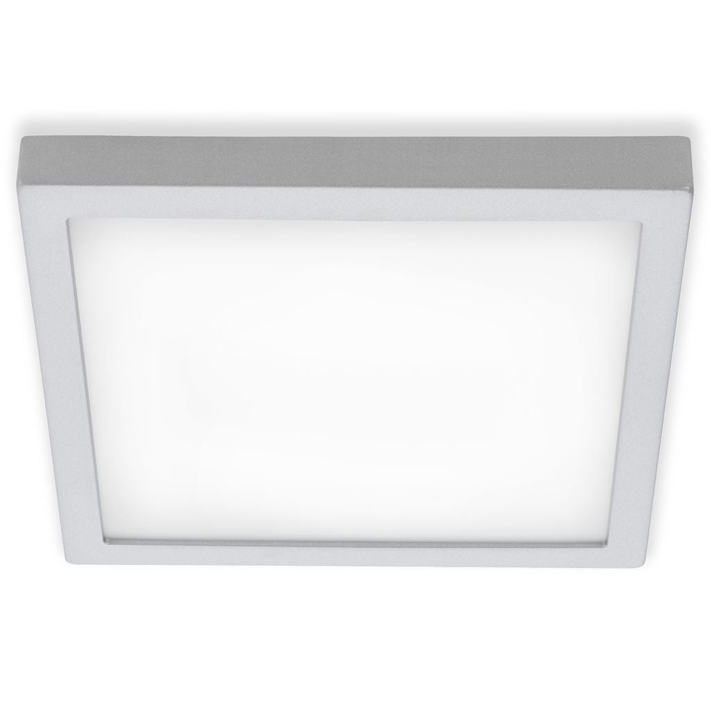 Lampe LED en saillie BRILONER LEUCHTEN FIRE, 21 W, 2000 lm, IP20, chrome mat, métal-plastique, 30 x 30 x 3,2 cm - 2