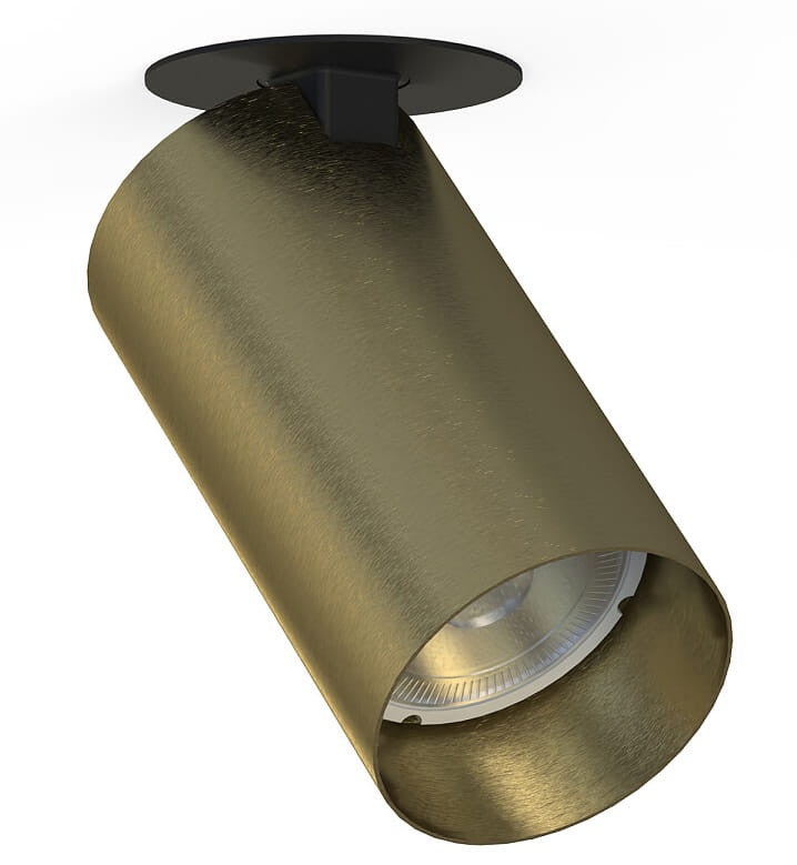 Oprawa sufitowa wpuszczana podtynkowa Mono mosiądz 1xGU10x10W okrągła ruchoma IP20 wym: 11 x 5,5 x 5,5 cm metal Nowodvorski Lighting
