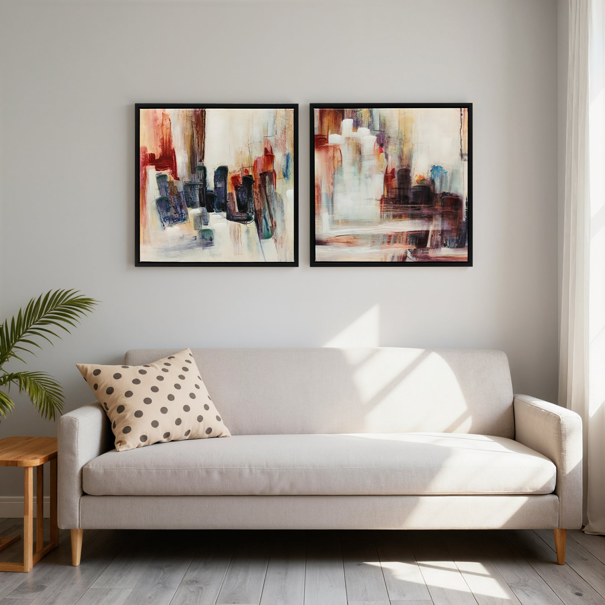 Quadros Decorativos HOMCOM Tela, Plástico Multicolor 40x3.5x40 cm - 5