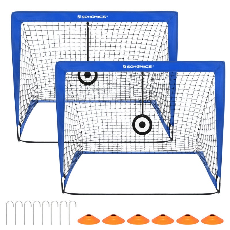 Buts De Football Pop-up Pour Enfants - Lot De 2, 6x4 Pieds, En Fibre De Verre, Portable