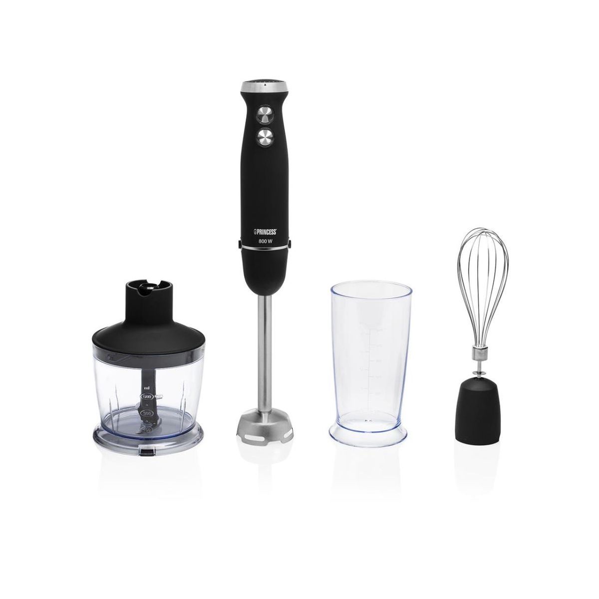 Princess 221220 set di Mixer di Mano – controllo di velocità – 800 W – Nero
