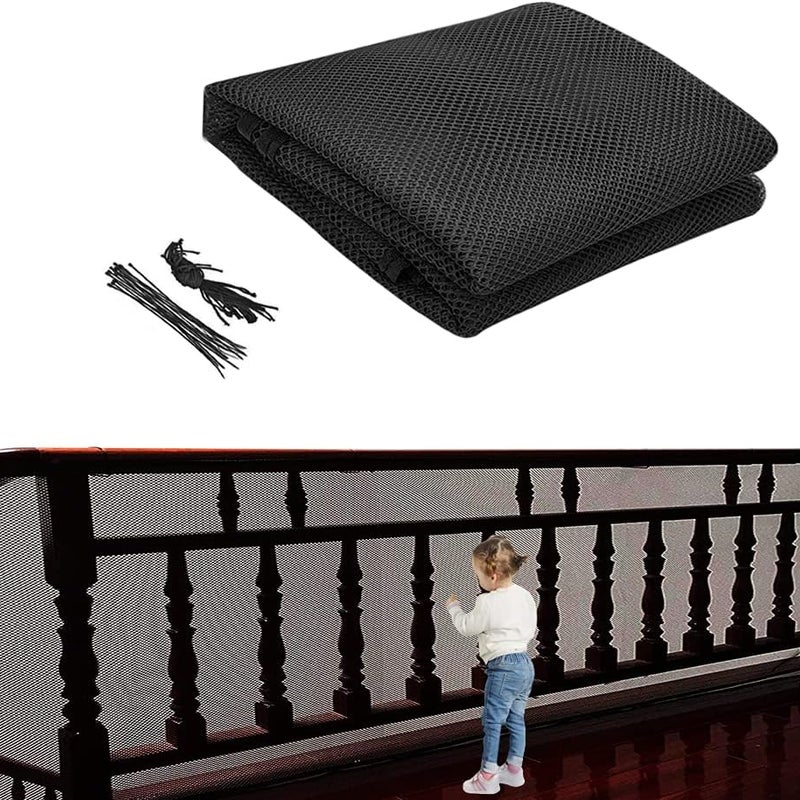 Siatka zabezpieczająca na schody, dzieci i niemowlęta, siatka zabezpieczająca na balkon i balustradę, mocna i trwała