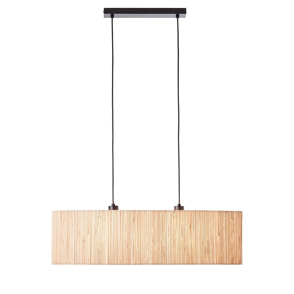 Lampa wisząca LONGSHORE beżowa 2xE27x20W trawa morska wym:120x78x22cm IP20 Endon