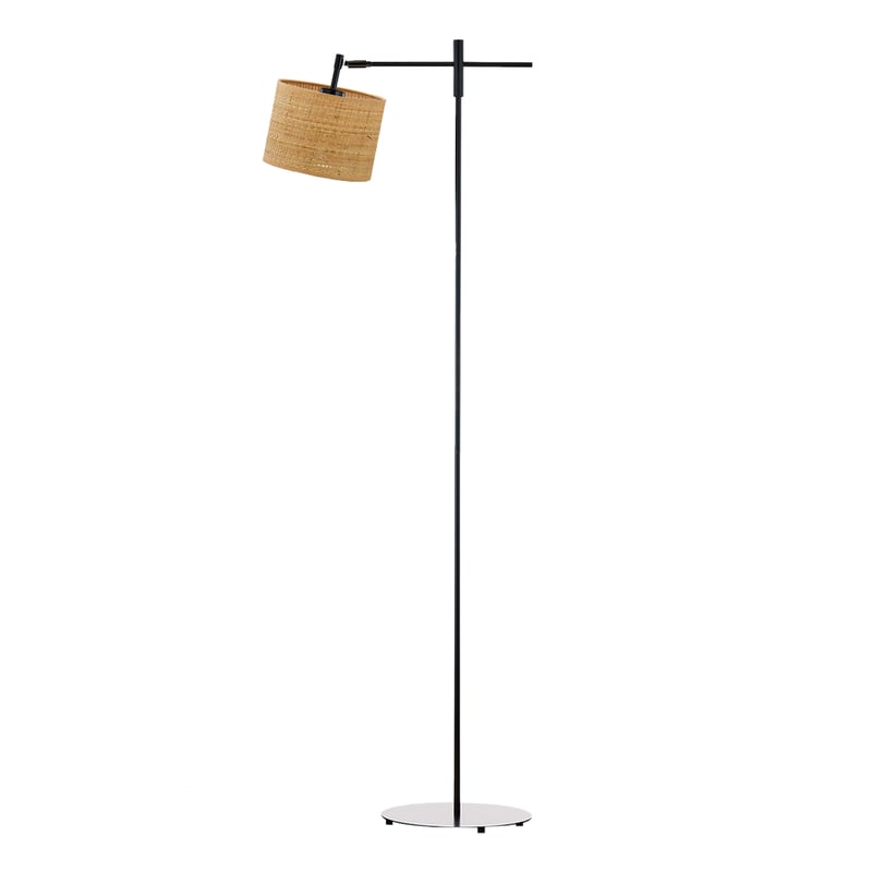 Lampa stojąca podłogowa przegubowa regulowana z abażurem walec 17cm SALIX